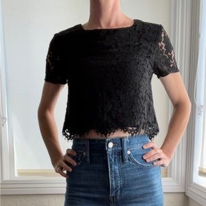 Lace Crop Top, Banana Republic Size 0